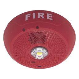 Sirena estroboscópica LED System Sensor PC2RLED roja techo