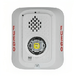 Sirena estrobo LED System Sensor P2WLEDSP 24V pared blanca