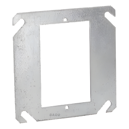 Sobretapa plana RACO HUB-787 4 pulg acero galvanizado