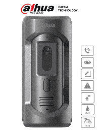 DAHUA VTO2101E-P-S2 - Frente de Calle para Videoportero IP/ Antivandalico IK10/ Funcion Independiente/ Metalico/ IP65/ Camara de 2 Megapixeles/ Soporta Mensajes de Video y Audio/ PoE 802.3 af/ Apertura de Puerta/ #LoNuevo DHI-VTO2101E-P-S2