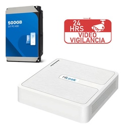 Dvr DVR-104G-K1 De Grabación Audio Coaxitron 4ch 1080p +  Disco Duro 500gb