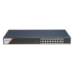 Switch PoE+ Hikvision DS-3E1520HP-SI-16P2T2F 16 puertos 230W