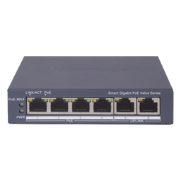 Switch PoE+ Hikvision DS-3E1506P-EI/M 4 puertos 45W
