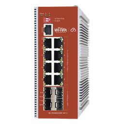 Switch PoE++ Industrial Wi-Tek WI-PCMS312GF-BT-I 8P