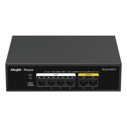 Switch PoE+ Ruijie RG-ES106F-P 6 puertos 54W