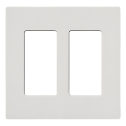 Tapa de pared Lutron SC2SW 2 gang blanco Satin Snow