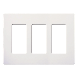 Tapa de pared Lutron SC-3-SW 3 gang blanco Snow