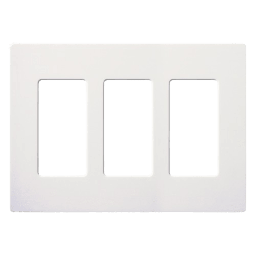 Tapa para apagador Lutron CW3WH 3 espacios blanco