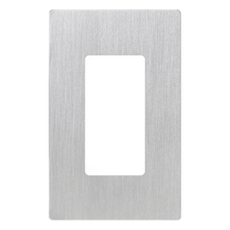 Tapa de pared Lutron CW1SS 1 gang metálico