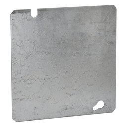 Tapa cuadrada ciega RACO HUB-832 4-11/16" galvanizada