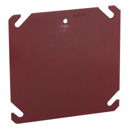 Tapa cuadrada RACO HUB-911-8 caja 4 pulgadas roja
