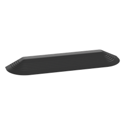 Tapa final canaleta piso Panduit AFR4ECBL PVC negro