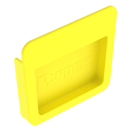 Tapa final Panduit FREC4X4LYL FiberRunner 4x4 amarillo