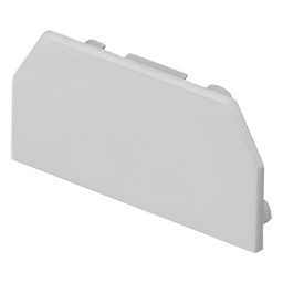 Tapa final canaleta Panduit T45ECIW PVC blanco mate