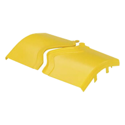 Tapa de bajada vertical Panduit FROV45SC12LYL 45° amarilla
