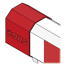 Tapón brazo octagonal Doorking 1601-208 rojo para 1601-555