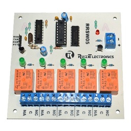 Tarjeta decodificadora DTMF Ruiz RRSW05 5 zonas