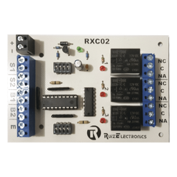 Tarjeta de relevador Ruiz Electronics RXC02 para esclusa