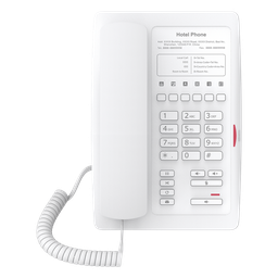 Teléfono IP WiFi hotelero Fanvil H3WW 2 SIP PoE blanco