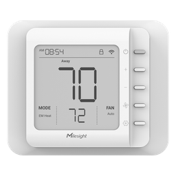 Termostato Milesight WT201 LoRaWAN HVAC pantalla 4.2"