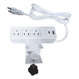 Tomacorriente escritorio Epcom EM-3AC-WH 3 AC USB-A USB-C