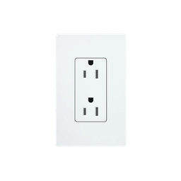 Tomacorriente Lutron CAR15WH 15 A 125 V blanco