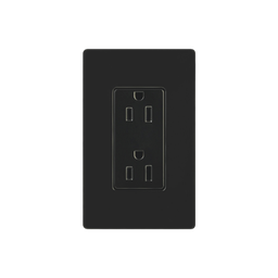 Tomacorriente Lutron CAR15BLS 15 A 125 V negro