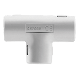 Unión en T GEWISS DX-40-225 tubería rígida PVC 25 mm
