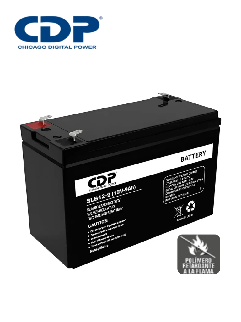 Batería de respaldo CDP SLB12-9 VRLA 12V 9Ah