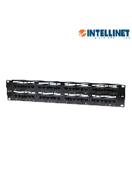 Panel de parcheo Intellinet 560283 Cat6 48 puertos UTP 2U