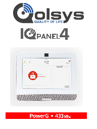 Panel de alarma Qolsys IQ Panel 4 IQP4005 PowerG táctil 7"