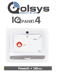 Panel de alarma Qolsys IQ Panel 4 IQP4006 PowerG táctil 7"