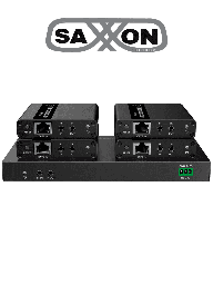 Kit extensor HDMI Saxxon LKV724P 4 puertos 4K 40m