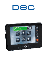 Teclado de alarma DSC HS2TCHPBLK táctil 7" 128 zonas