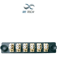 Placa fibra óptica SBE TECH SBE-6LC 6 acopladores LC