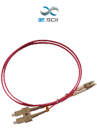 Jumper fibra óptica SBE Tech SBT1910010 LC-SC OM4 dúplex 1m