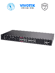 Switch PoE Vivotek AW-GEL-205A-260 20 puertos 260W
