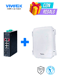 Switch PoE Vivotek AW-IHB-1040 8 puertos 300W IP66