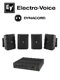Kit de audio Bosch ElectroVoice U60:1M 60W 4 bocinas EVID-S