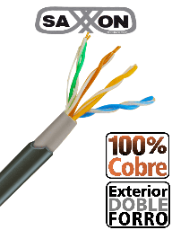 Cable UTP Cat5e SAXXON OUTPCAT5ECOPEXT 305m exterior