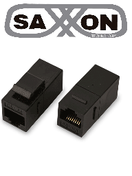 Cople RJ45 Saxxon M225 Cat5e hembra-hembra negro