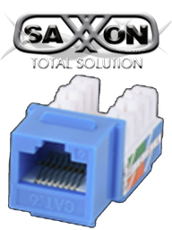 Jack keystone RJ45 SAXXON M2656B CAT6 azul