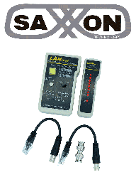 Probador de cables Saxxon G288 RJ45 BNC RJ11