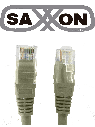 Cable patch cord SAXXON TCE119013 UTP Cat 5E 2m gris