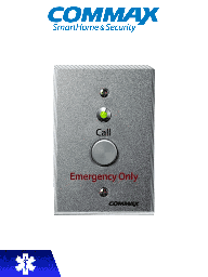 Botón de emergencia Commax ES400 resistente al agua
