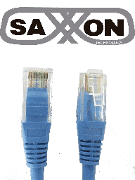 Cable patch cord SAXXON TCE119014 UTP Cat 5E 2m azul