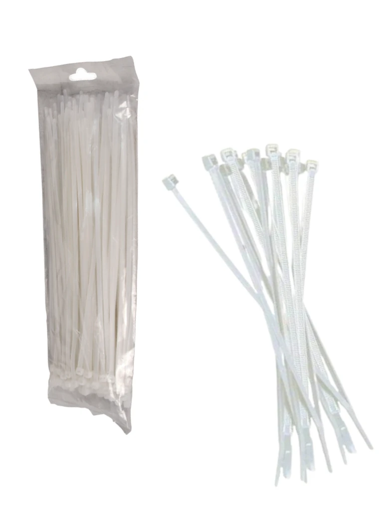 Cincho nylon Saxxon CN25X100 2.5x100mm blanco 100pz