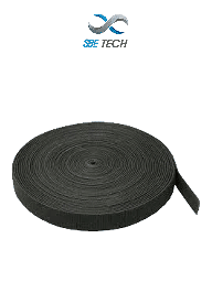 Sujetacable velcro SBE TECH TCE3350127 25m x 3/4" negro