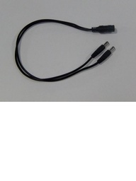 Divisor de energía Saxxon PSUWB06 tipo pulpo 2 machos 2.1mm