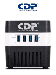 Regulador de voltaje CDP RU-AVR604 600VA 300W 4 USB